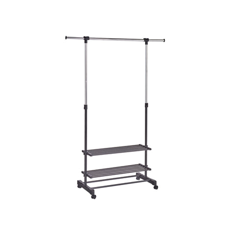 Coat Rack With Metal/Plastic Shelves