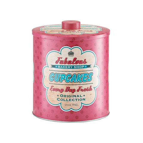 Metal Cupcakes Edition Jar 17x20cm