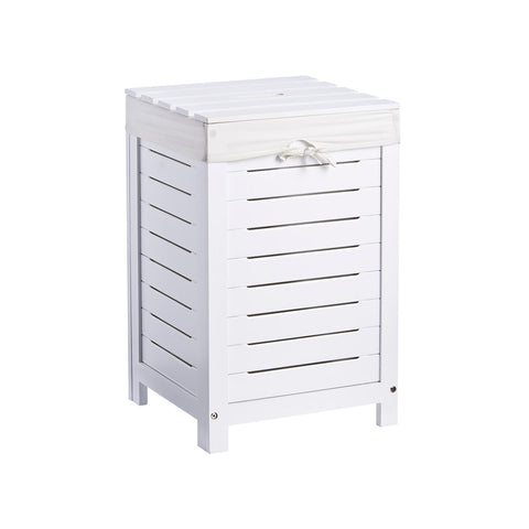 White Plywood Laundry Basket
