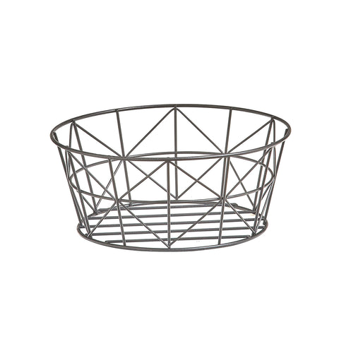 Black Metal Vase Fruit Basket