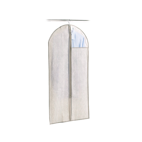 Beige Fabric Garment Bag With Window