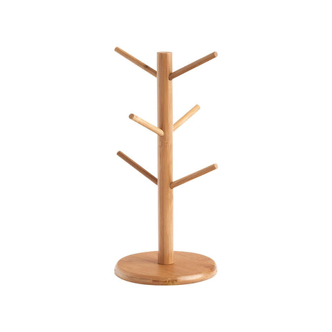 Bamboo Cup Holder For 6 Cups 16x34cm