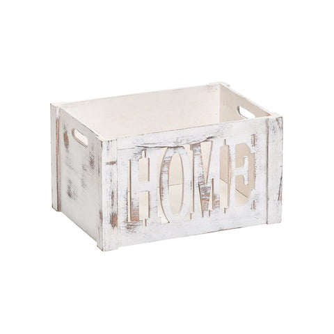 White Wooden Organizer Box 35x25x20cm