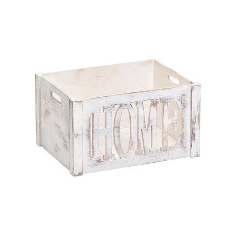 White Wooden Organizer Box 40x30x22cm