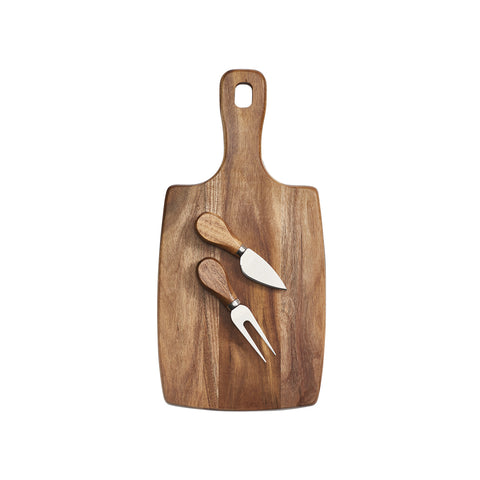 Wooden Cheese Serving Tray Set 26x17cm