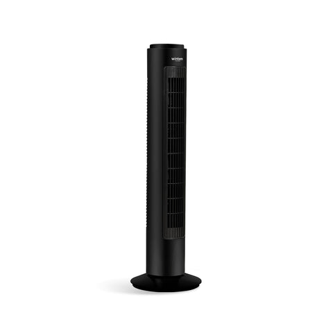 50W Tower Fan with 3 Speeds, 7h Timer, and Included Remote Control